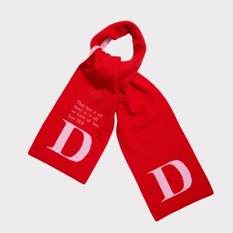 Alphabet D Scarf