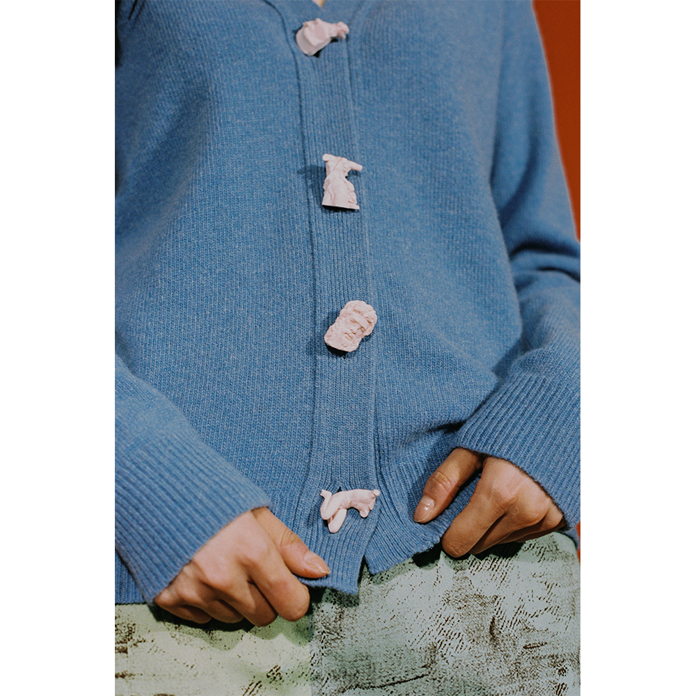 Light blue top duster cardigan