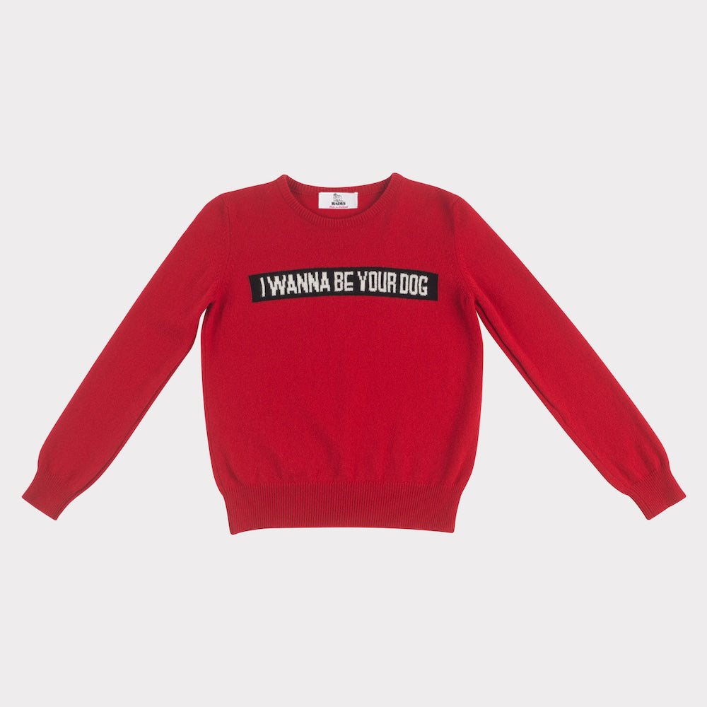 HADES I Wanna Be Your Dog, Red Iggy Pop Knit 