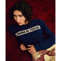 Womens model shot of the Iggy Pop 'I Wanna Be Your Dog' jumper
