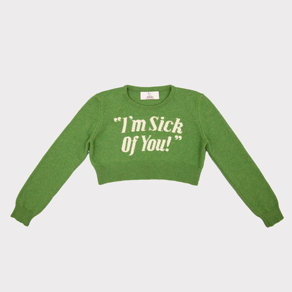 HADES "I'm Sick Of you!" Iggy Pop cropped jumper product photo