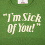 HADES "I'm Sick Of you!" Iggy Pop cropped jumper slogan photo