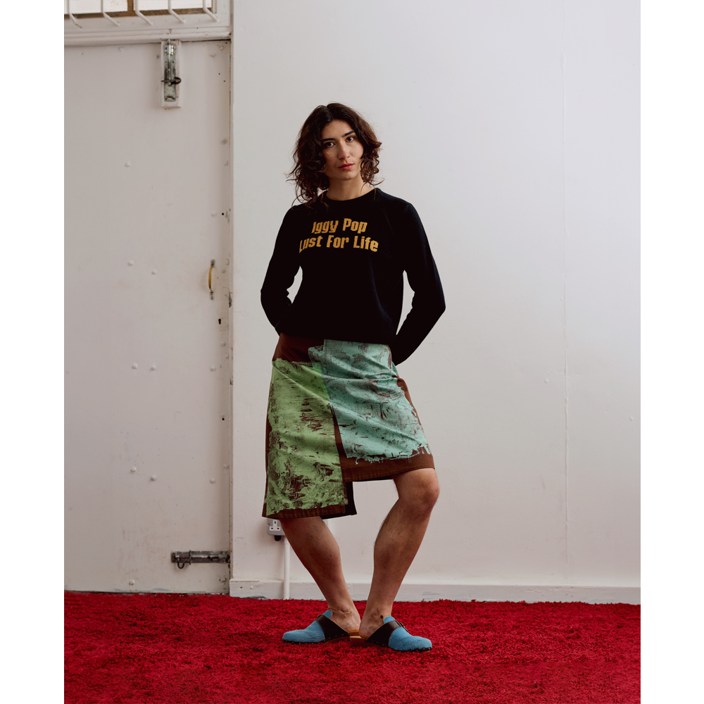 Womens model shot of Iggy Pop 'Lust For Life' jumper