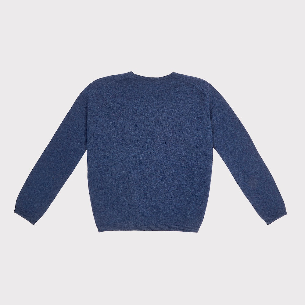 Back image of the 'BLUE' knit from the Joni Mitchell Collection
