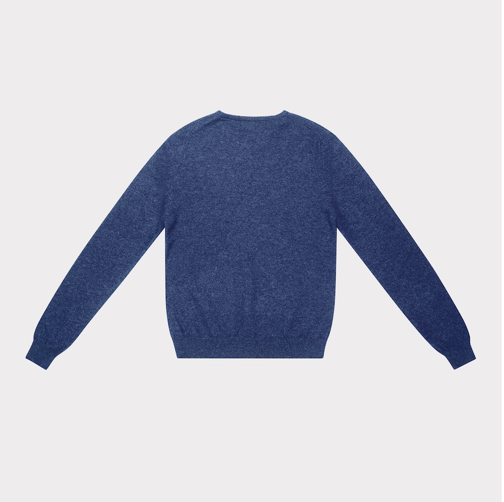 'BLUE' knit from the Joni Mitchell Collection, mens, back of product