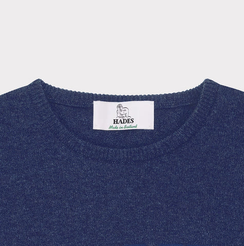 'BLUE' knit from the Joni Mitchell Collection, mens, necklabel