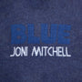 Detail image of the 'BLUE' knit from the Joni Mitchell Collection