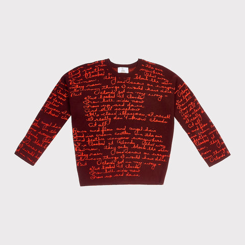 Front image of the 'Both Sides Now' knit from the Joni Mitchell Collection