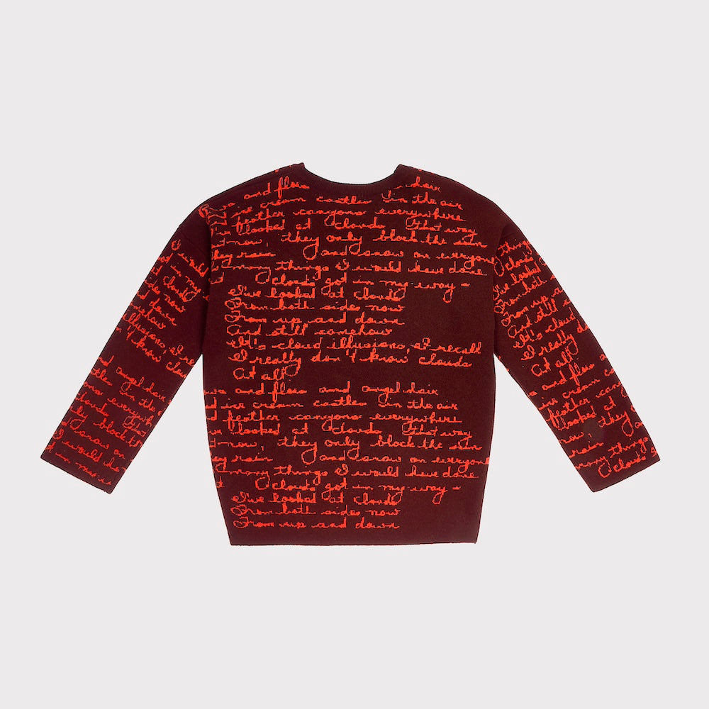 Back image of the 'Both Sides Now' knit from the Joni Mitchell Collection