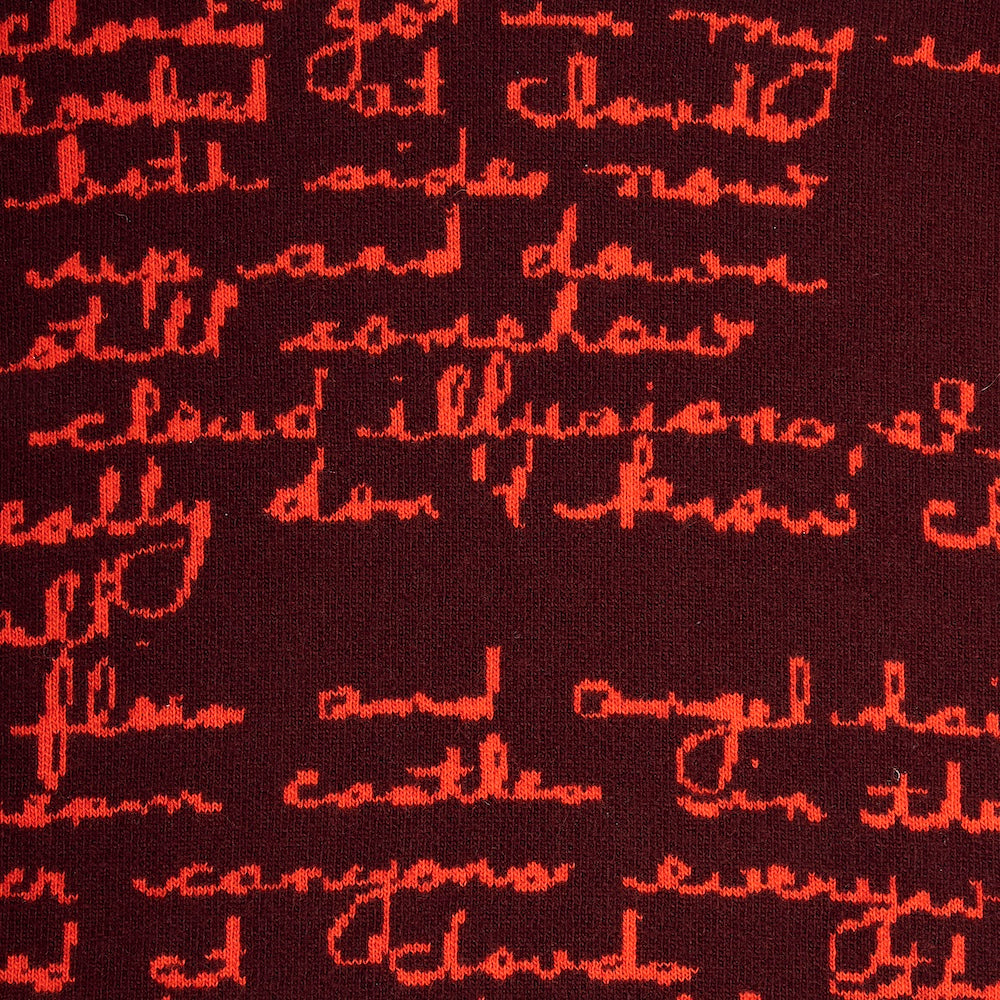 Detail image of the 'Both Sides Now' knit from the Joni Mitchell Collection