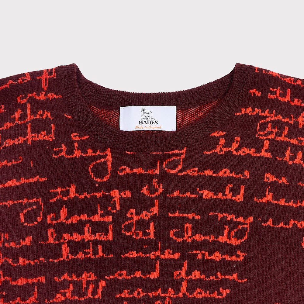 Neck detail image of the 'Both Sides Now' knit from the Joni Mitchell Collection