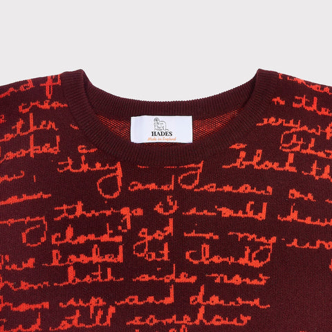 Neck detail image of the 'Both Sides Now' knit from the Joni Mitchell Collection