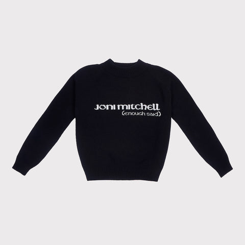 Front image of the Enough Said Knit from the Joni Mitchell Collection 