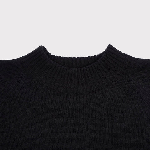 Neck detail of the Enough Said Knit from the Joni Mitchell Collection 