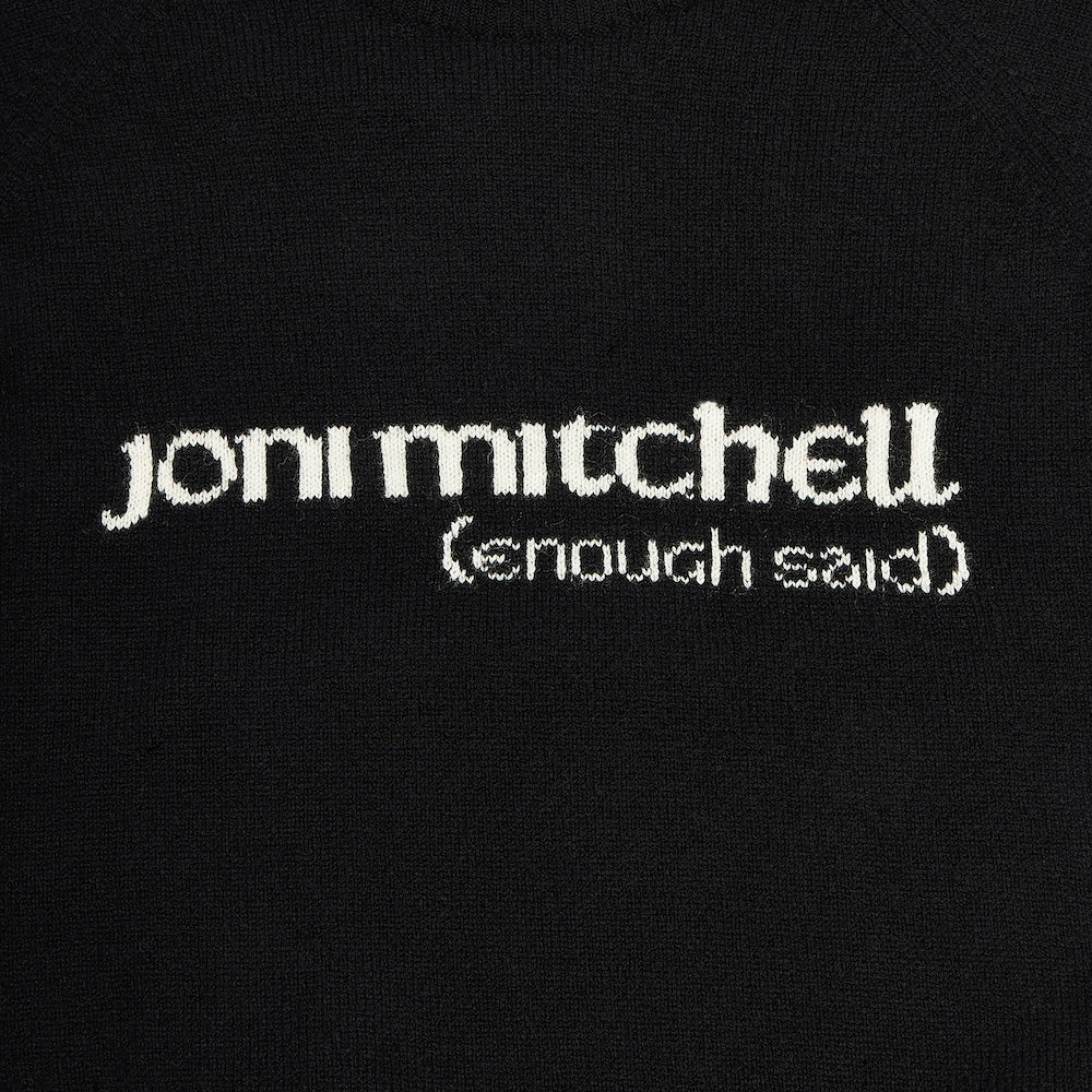 Detail image of the Enough Said Knit from the Joni Mitchell Collection 