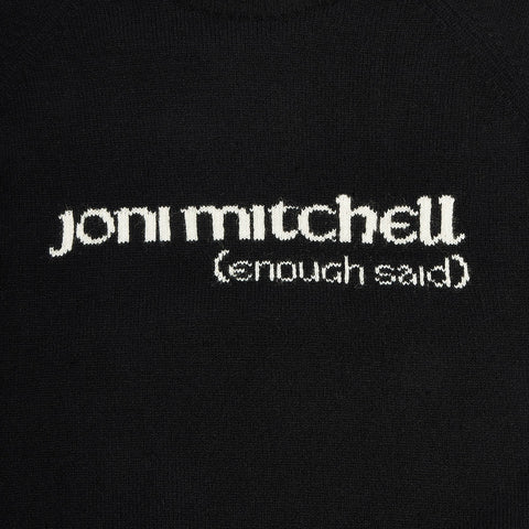 Detail image of the Enough Said Knit from the Joni Mitchell Collection 