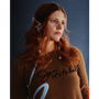 Model wearing the 'Joni Mitchell' knit from the Joni Mitchell collection 