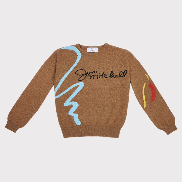 Front image of the 'Joni Mitchell' knit from the Joni Mitchell Collection