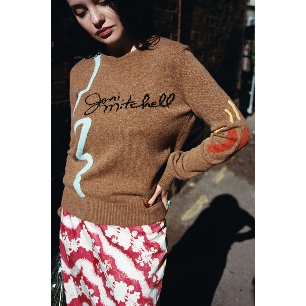 Brown Joni Mitchell Jumper HADES Wool