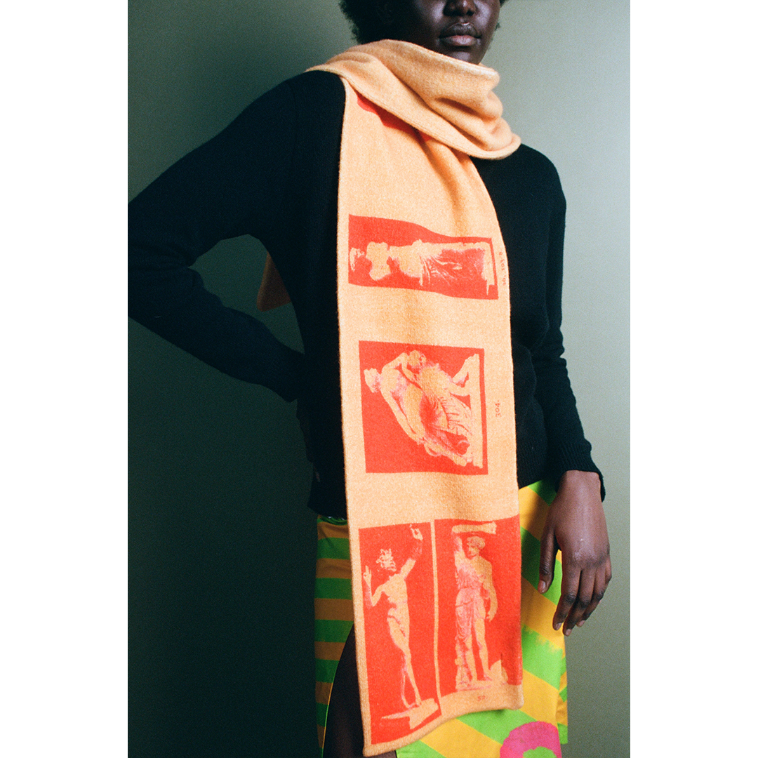 The Narcissus Scarf | Orange & Red