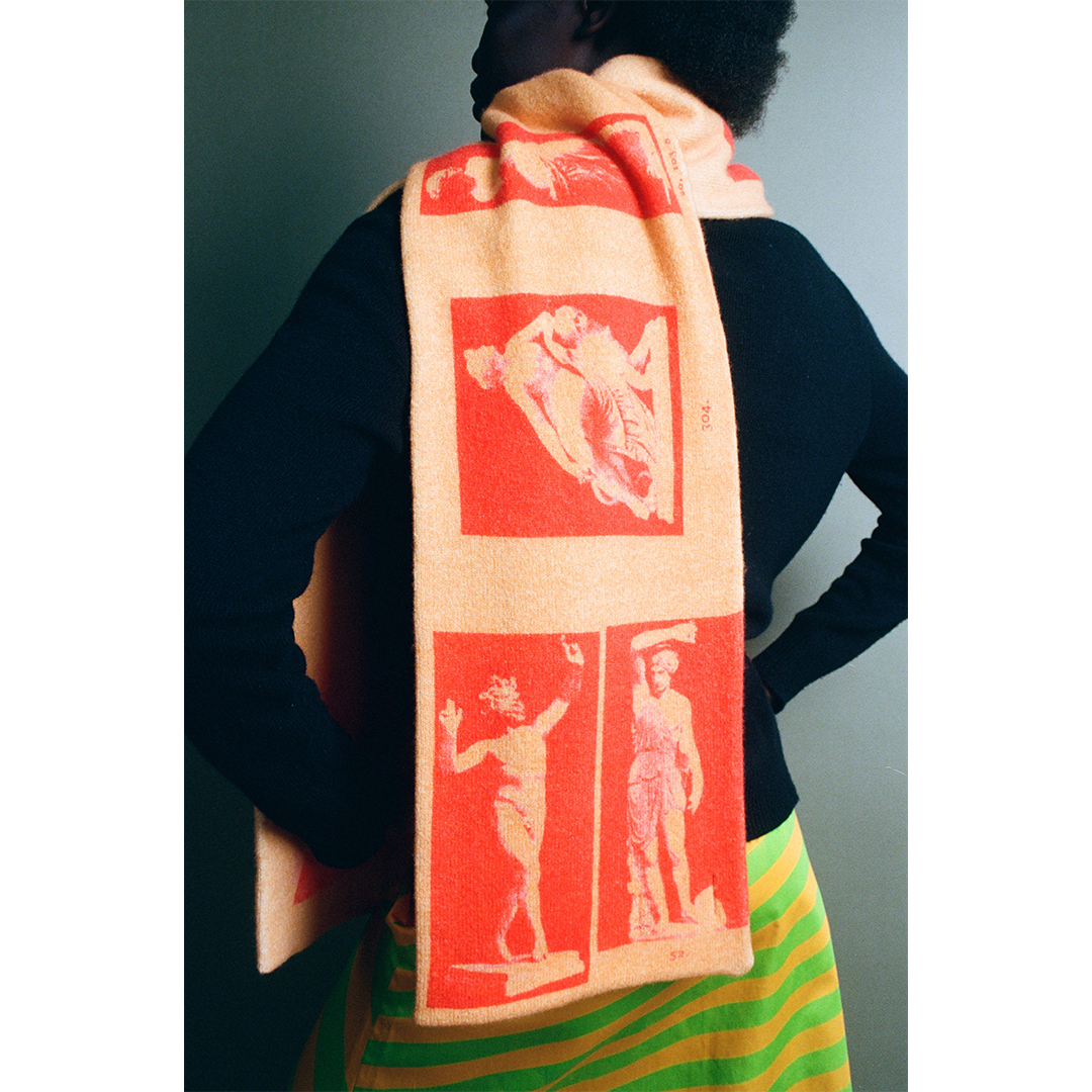 The Narcissus Scarf | Orange & Red