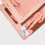 HADES Narcissus Scarf pink & brown label