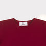 Neck details of the Blood Red Sabi Knit 