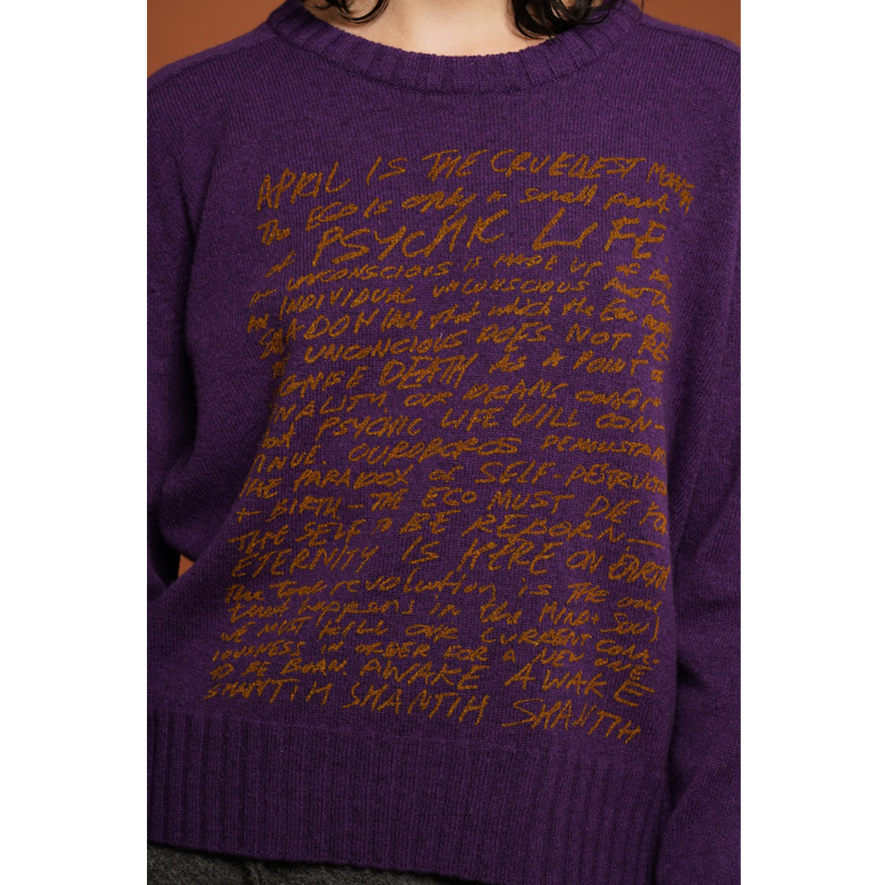 The Eternity Knit | Plum & Honey Orange