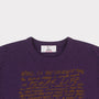 Neck detail image of the April is the Cruellest Month Knit in Plum & Honey Orange