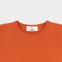 Orange Sabi knit neck detail 