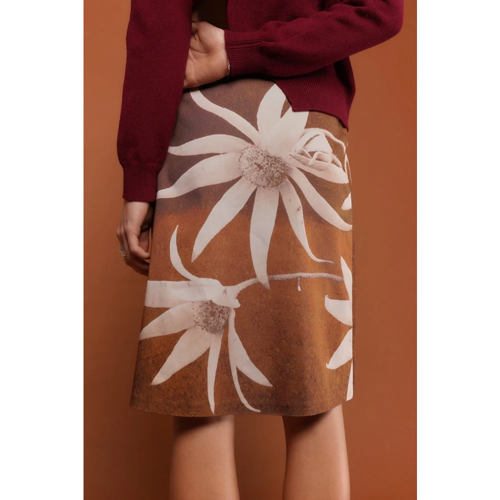Back view of model wearing the Hanakotoba Skirt