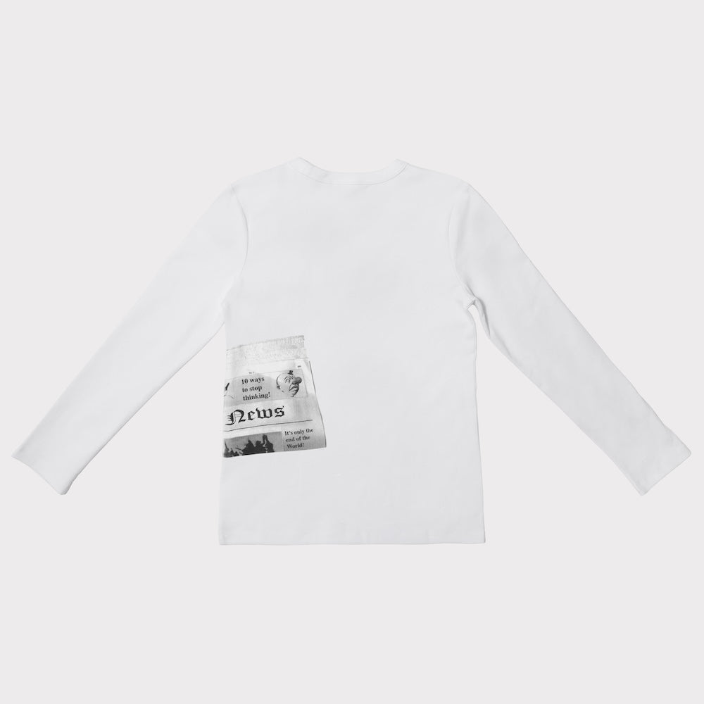 Back flatshot of the HADES News top.