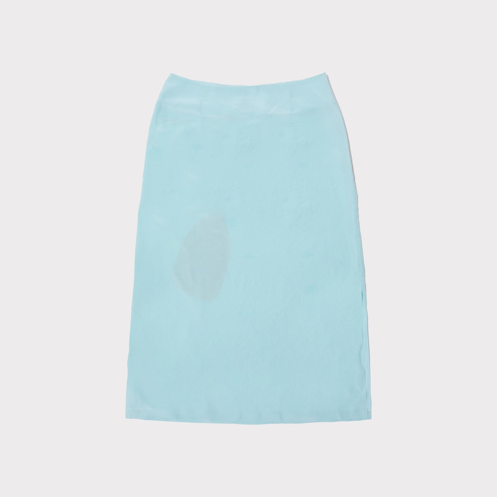 Front flatshot of The Iron Burn Skirt from the I Love You* collection 