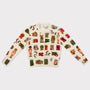 Flatshot of the front of the Paperdolls cardigan.