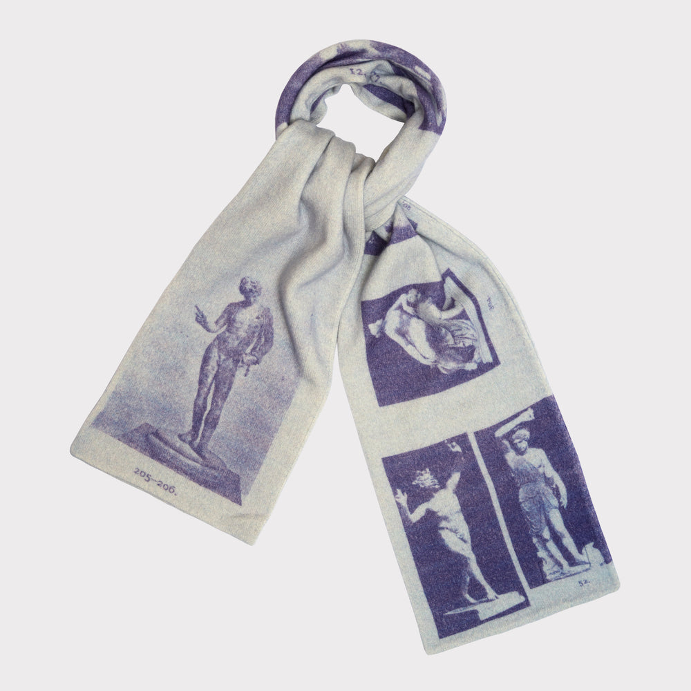 The Narcissus Scarf | Antique Blue