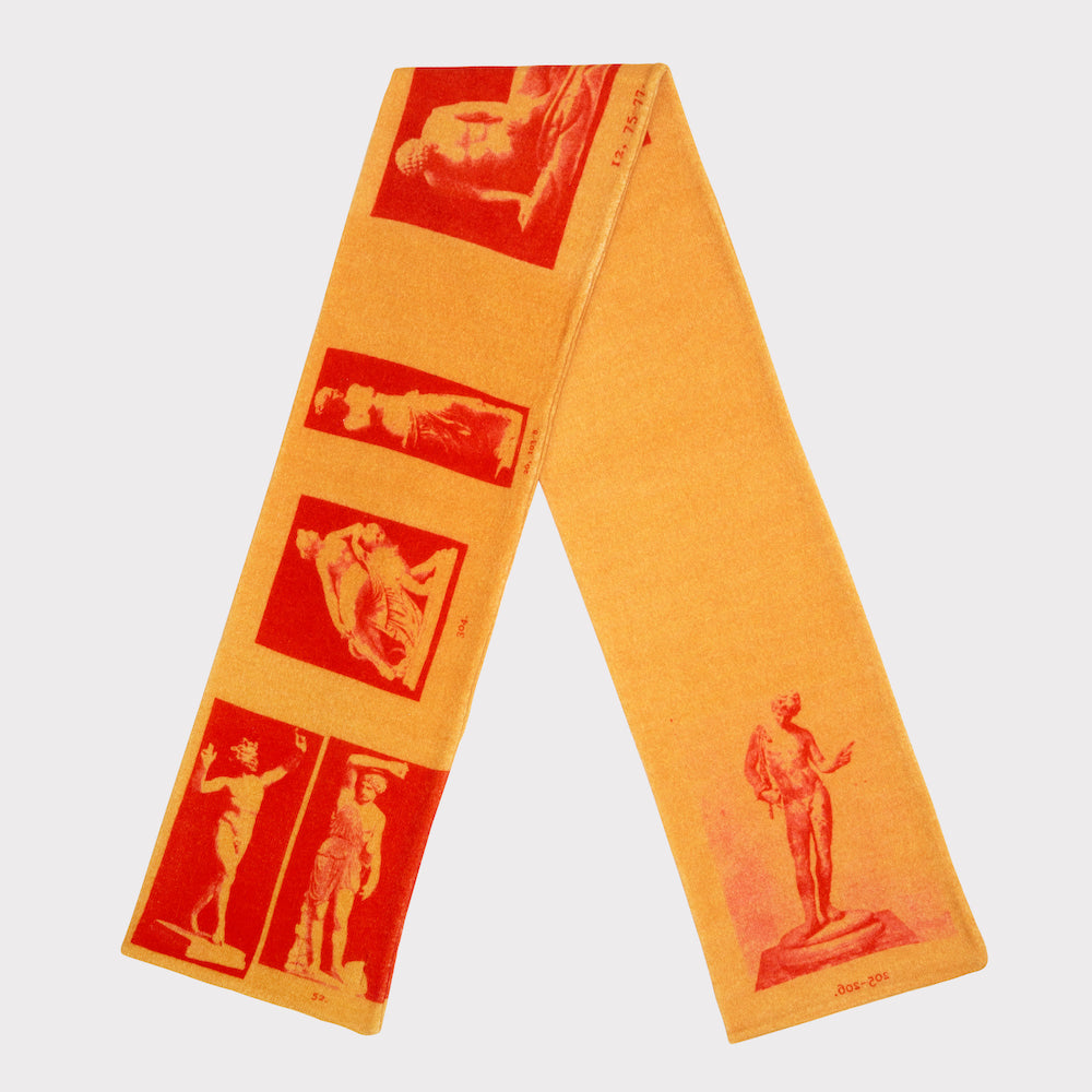 The Narcissus Scarf | Orange & Red