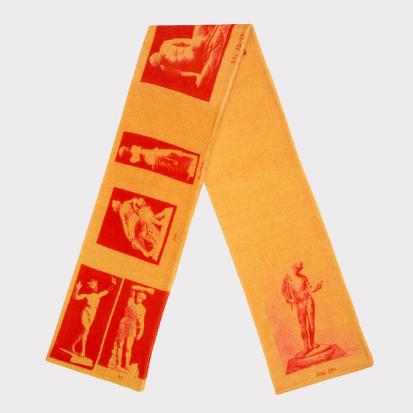 HADES Narcissus scarf in Orange & Red