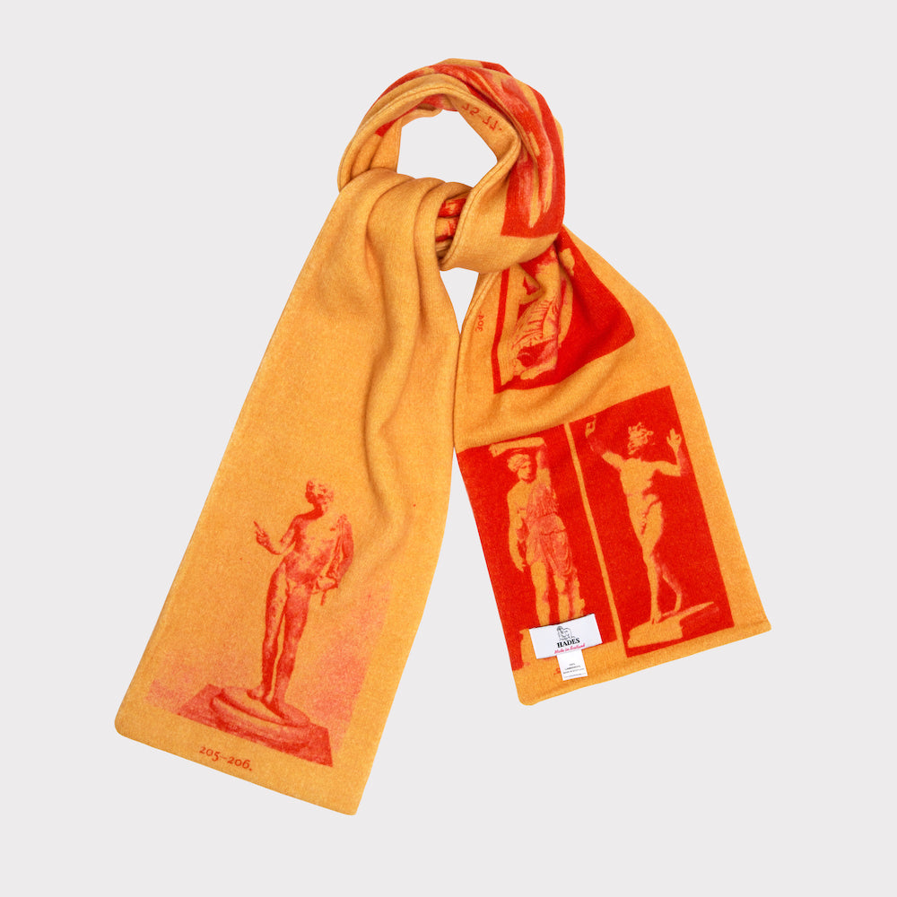 The Narcissus Scarf | Orange & Red