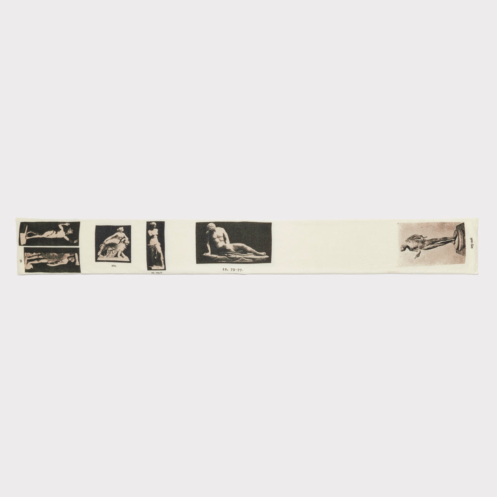 HADES Narcissus scarf in Ivory and Black