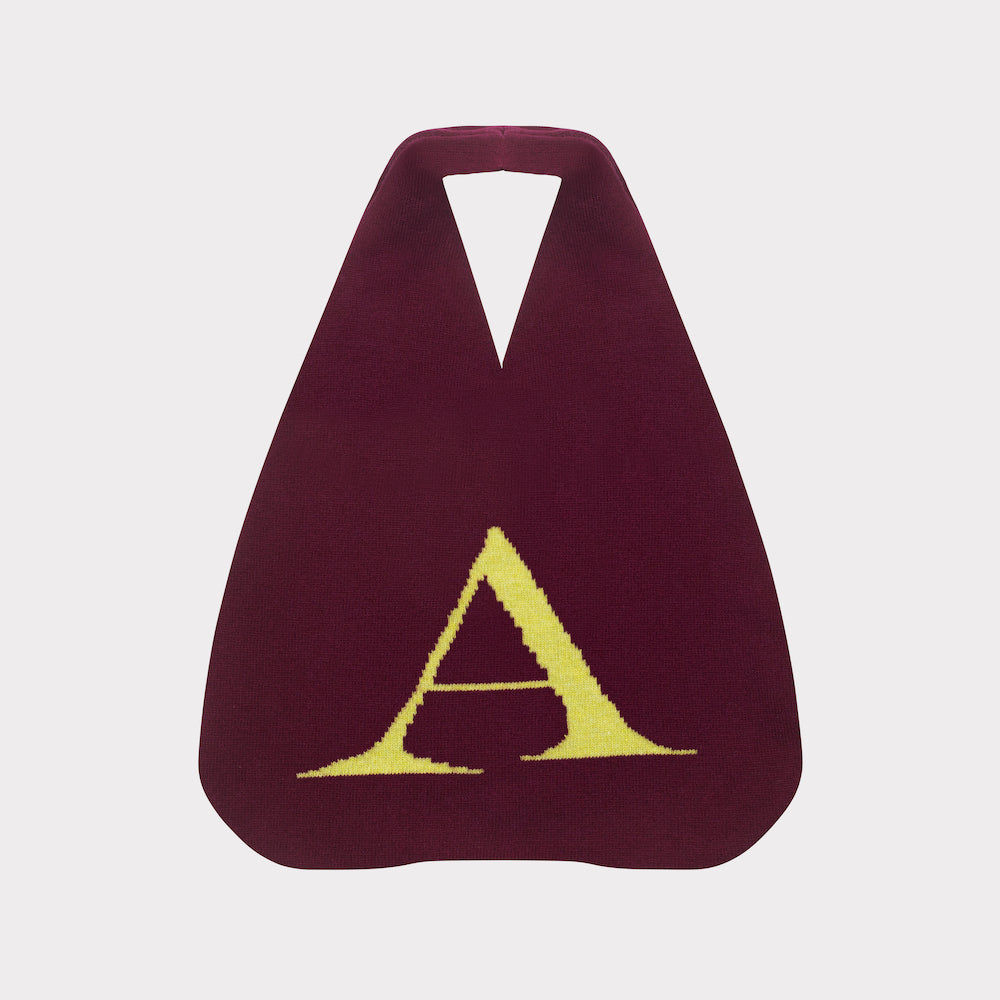 HADES Wool Letter A Bag Front