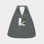 HADES Wool Letter M Bag Back