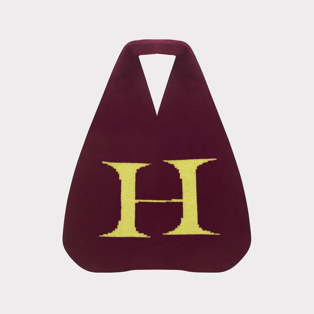 HADES Wool Letter H Bag Front