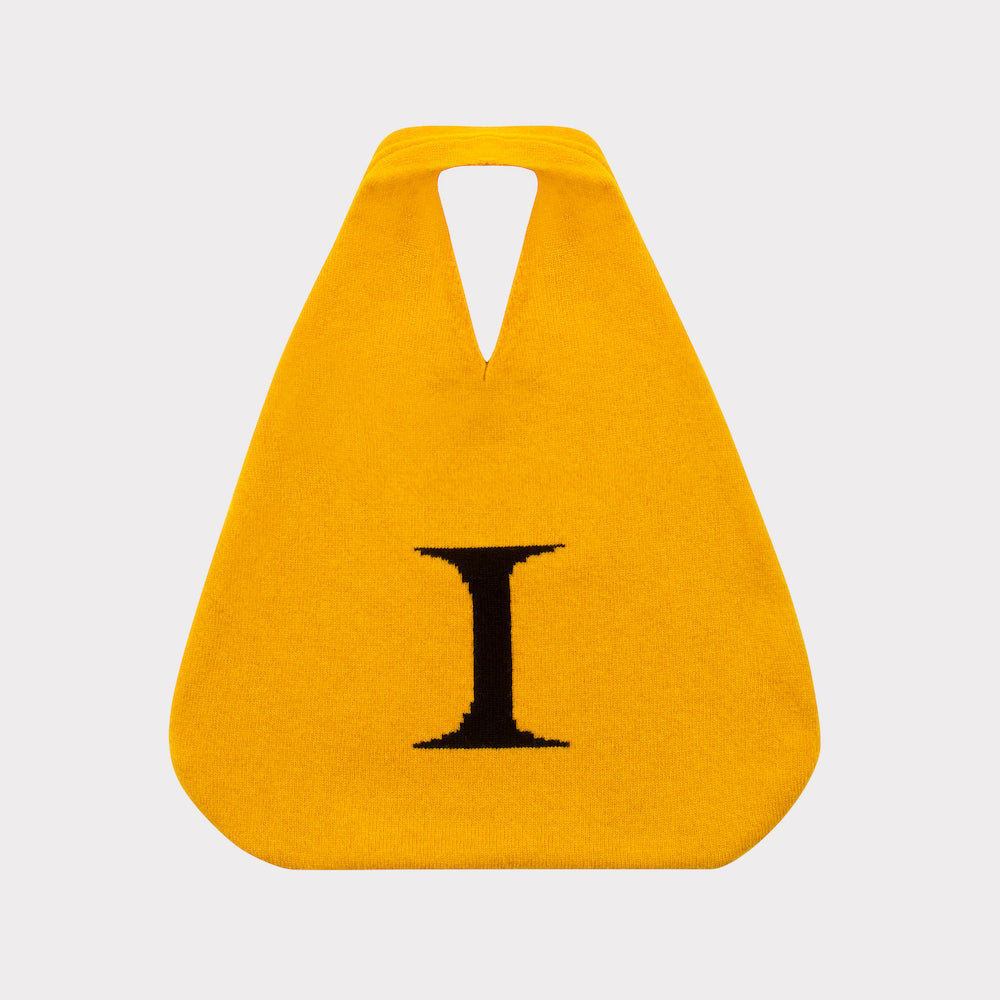HADES Wool Letter I Bag Front