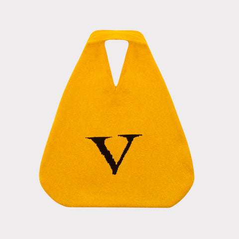 HADES Wool letter V Bag Front