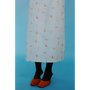 Up close of the Dorothea skirt worn by a model.