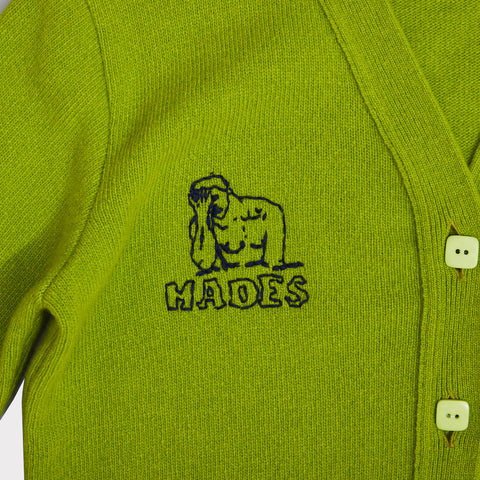 Close up shot of the hand embroidery of the HADES Logo.