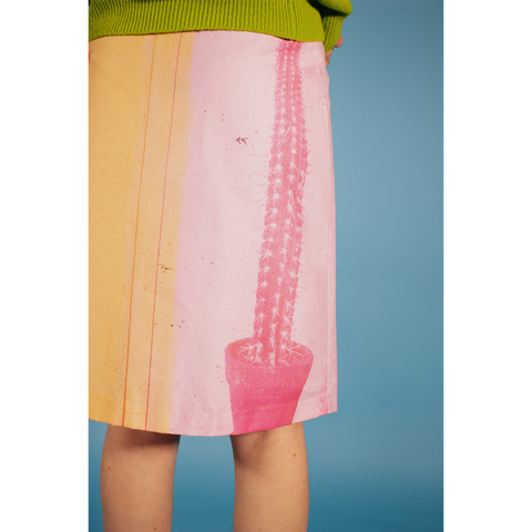 Upclose shot of the back of the Phallic skirt