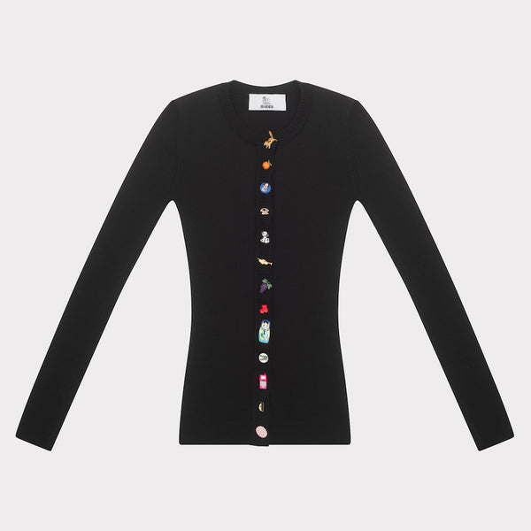 Flat image of the HADES Novelty Cardigan