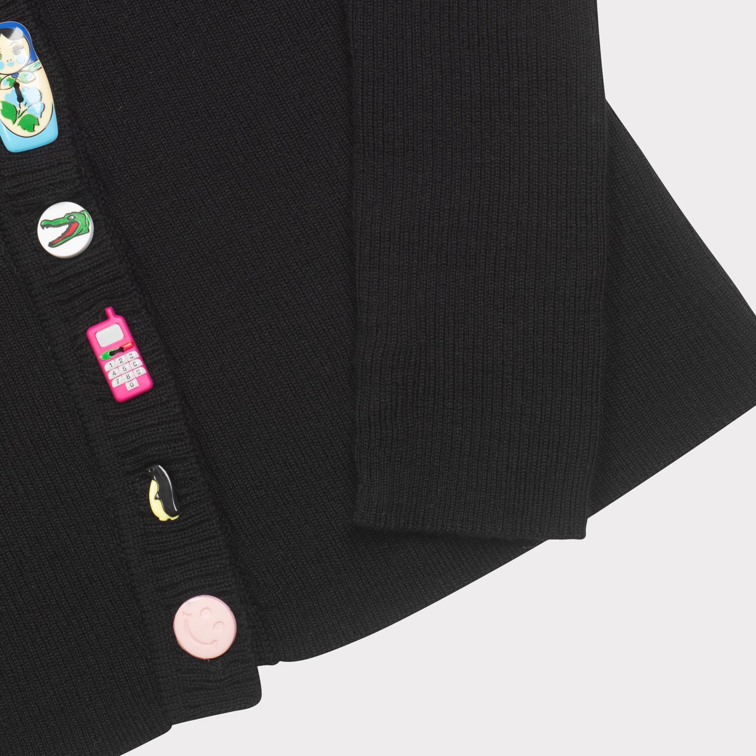 Sleeve detail image of the HADES Novelty Cardigan