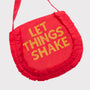 Front flatshot of the "Let Things Shake" bag.